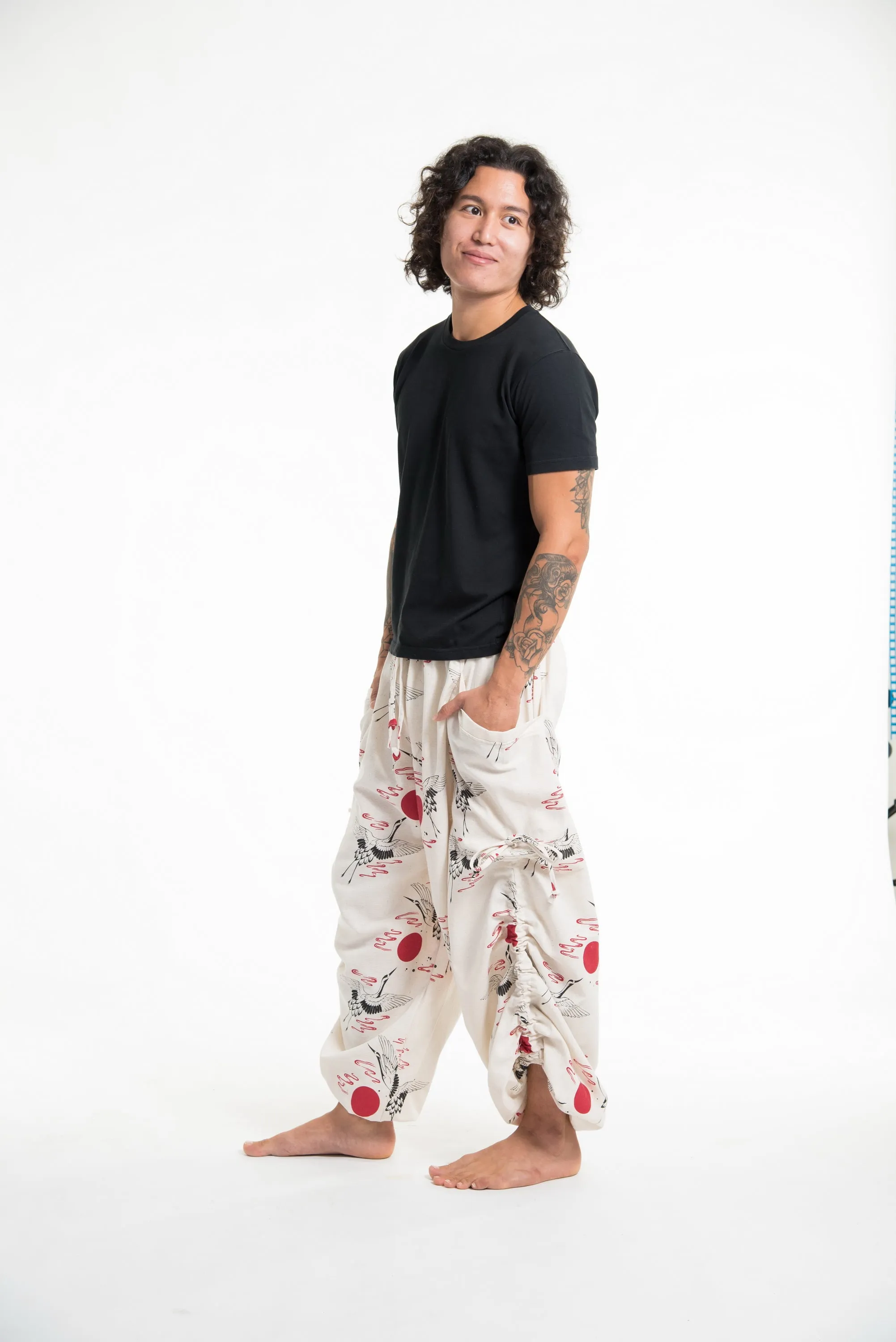 Assorted set of 5 Unisex Printed Cotton Drawstring Pants 02