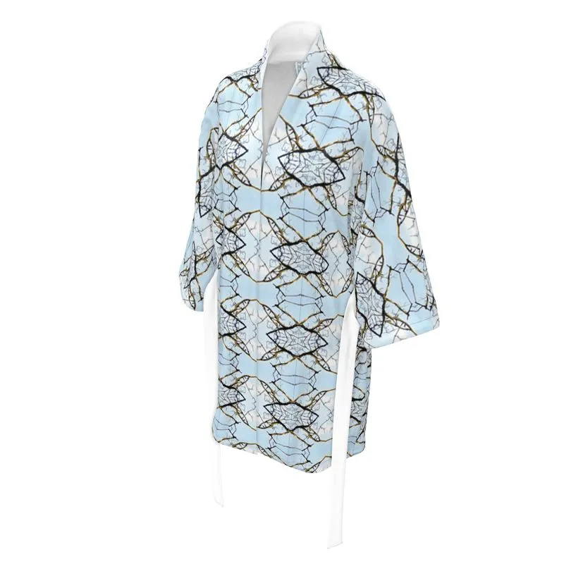 Blue Lichen Lace Kimono