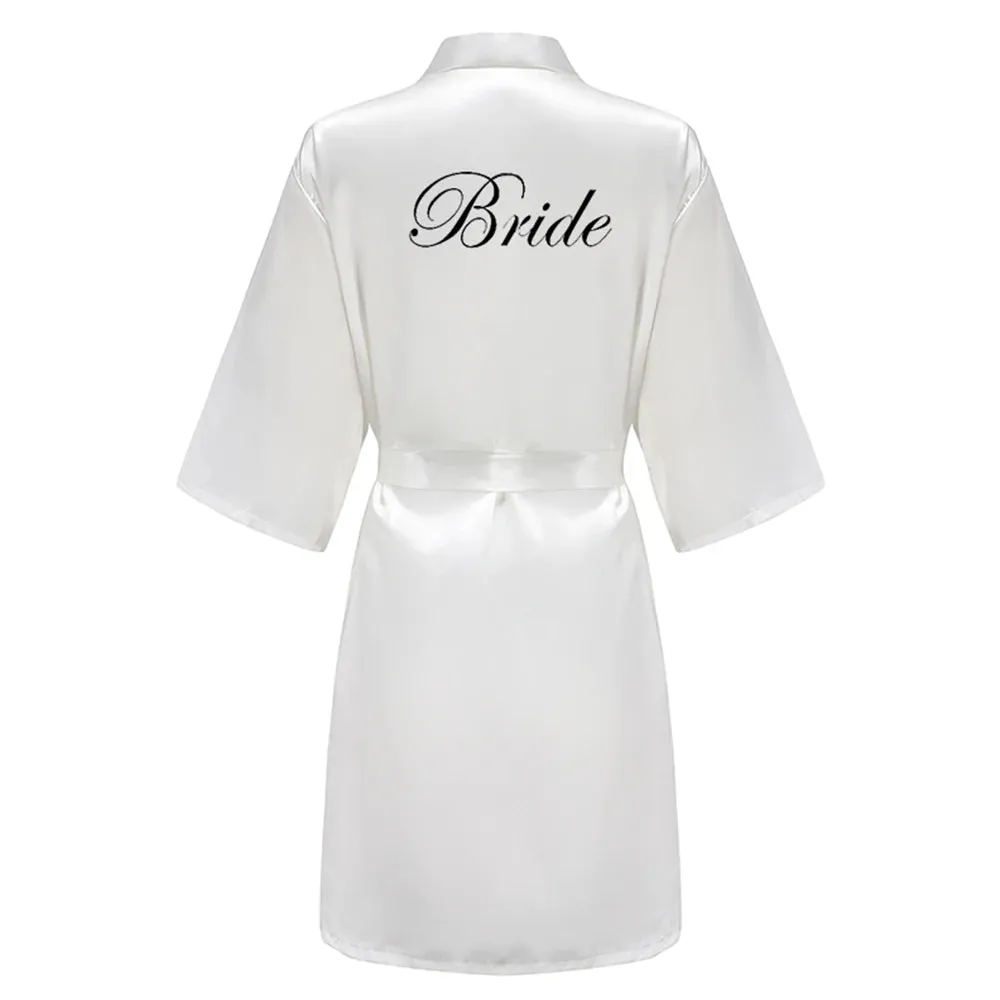 Bridal Party Custom Satin Robes for After Party Weddings