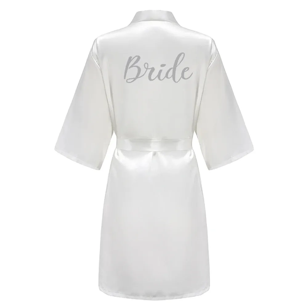 Bridal Party Custom Satin Robes for After Party Weddings