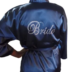 Bridal Robes with Rhinestones, M, XL, 2XL, 3XL