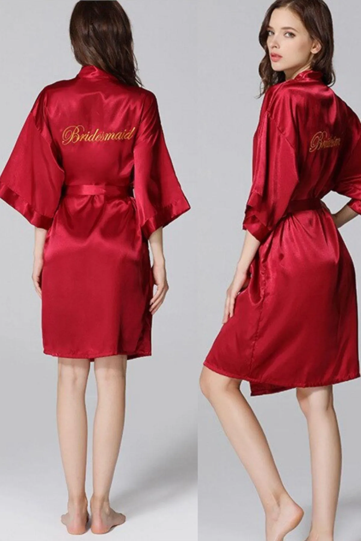 Bridesmaid & Bride Satin Robes