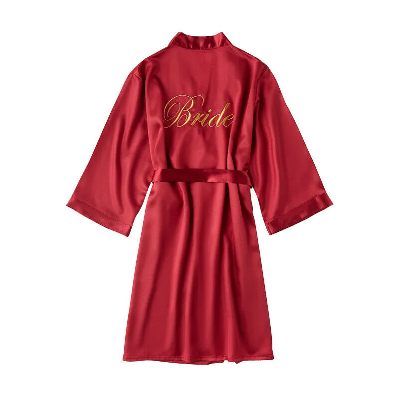 Bridesmaid & Bride Satin Robes