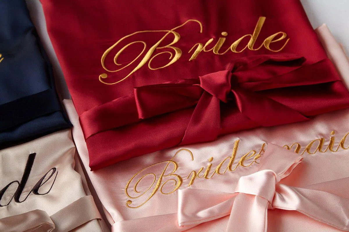 Bridesmaid & Bride Satin Robes