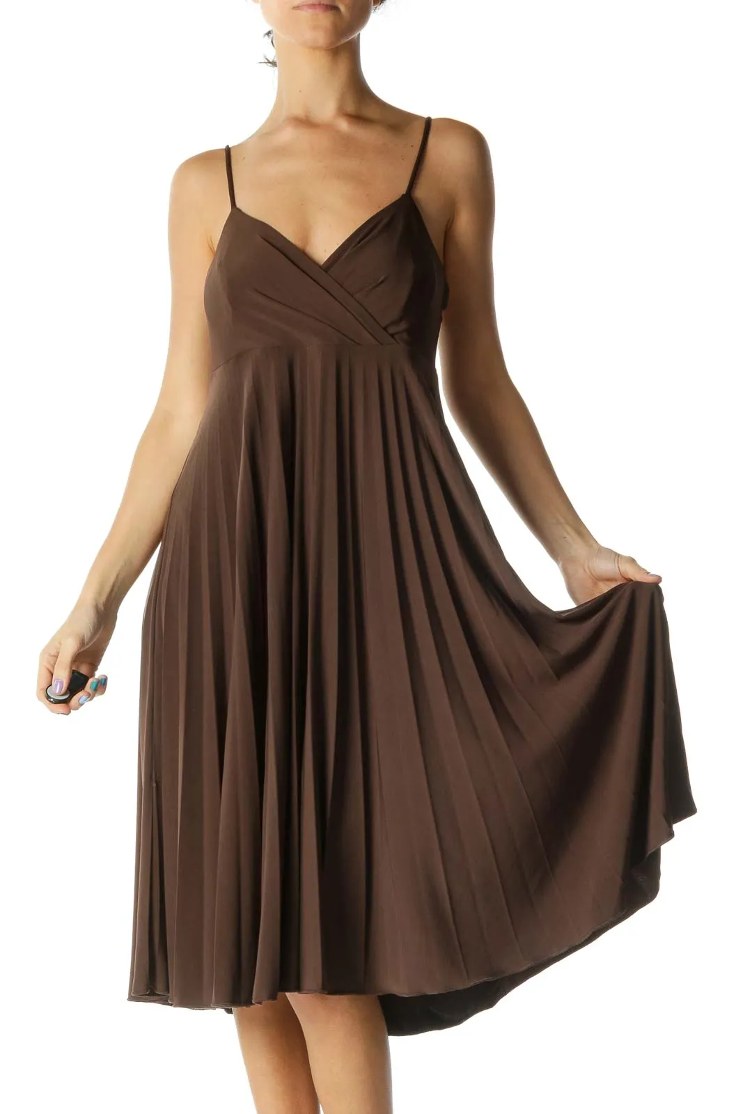 Brown Midi Dress