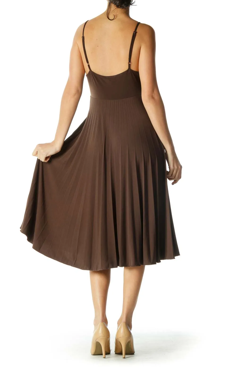 Brown Midi Dress