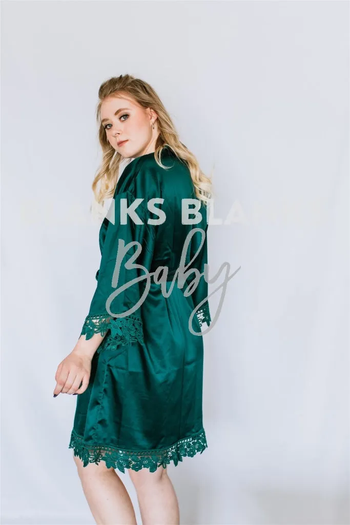 Brushed Satin Lace Edge Robe - DIGITAL MOCKUP