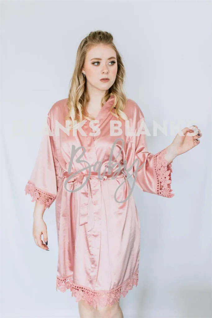 Brushed Satin Lace Edge Robe - DIGITAL MOCKUP