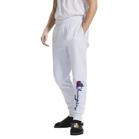 Champion Monopoly Reverse Weave "Script & Game Piece" Men's Joggers White