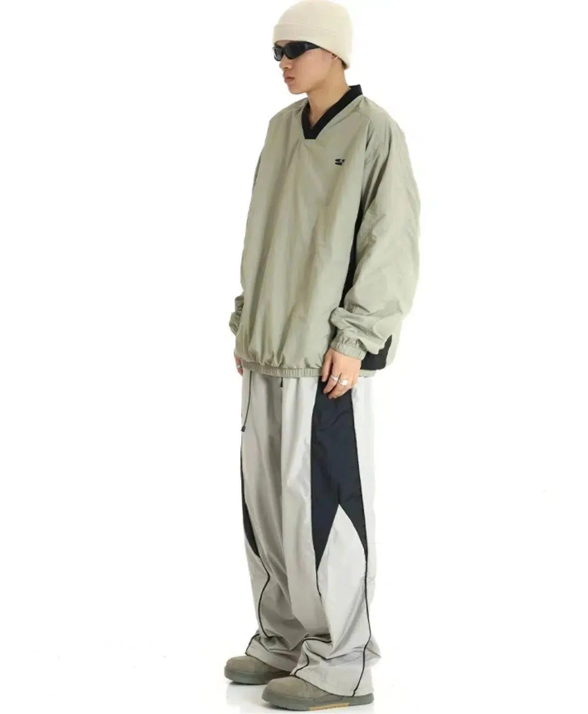 Drape Drawstring Sports Pants