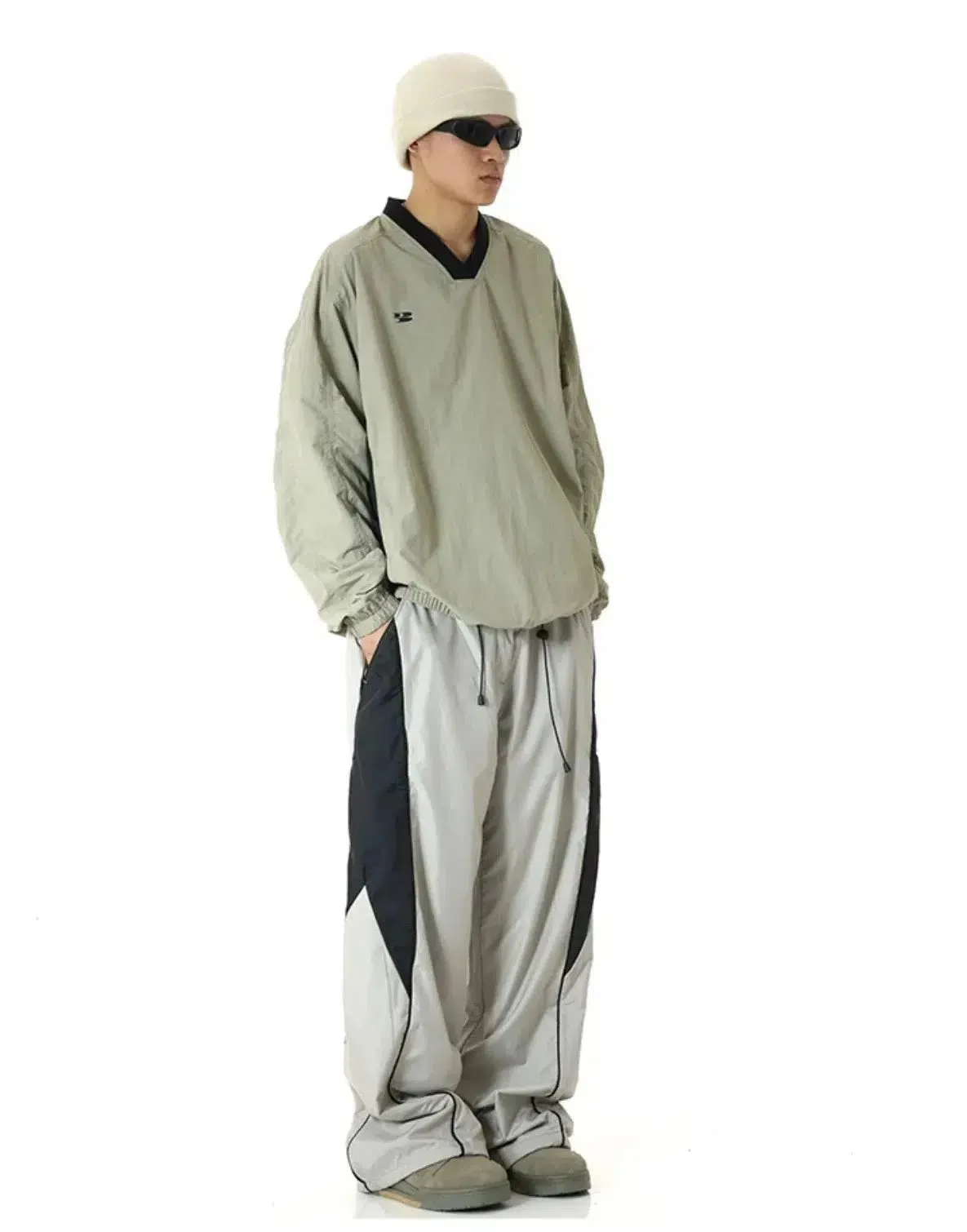 Drape Drawstring Sports Pants