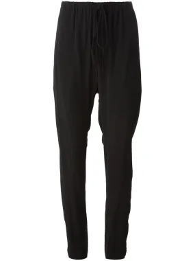 Drawstring Drop Crotch Trousers