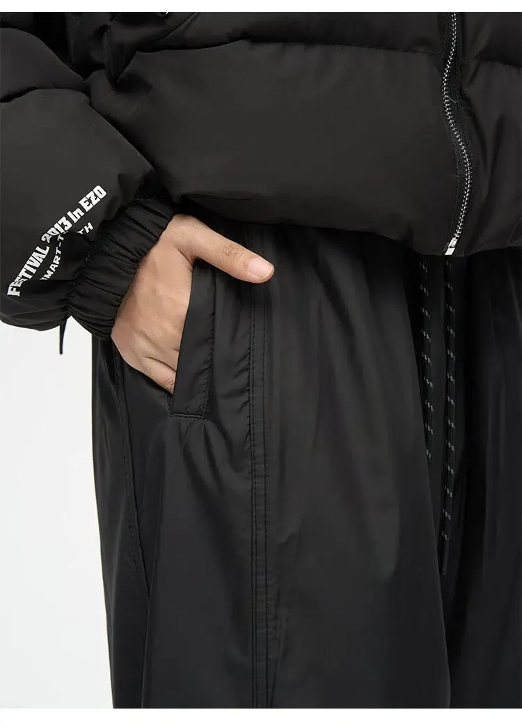 Drawstring Nylon Track Pants