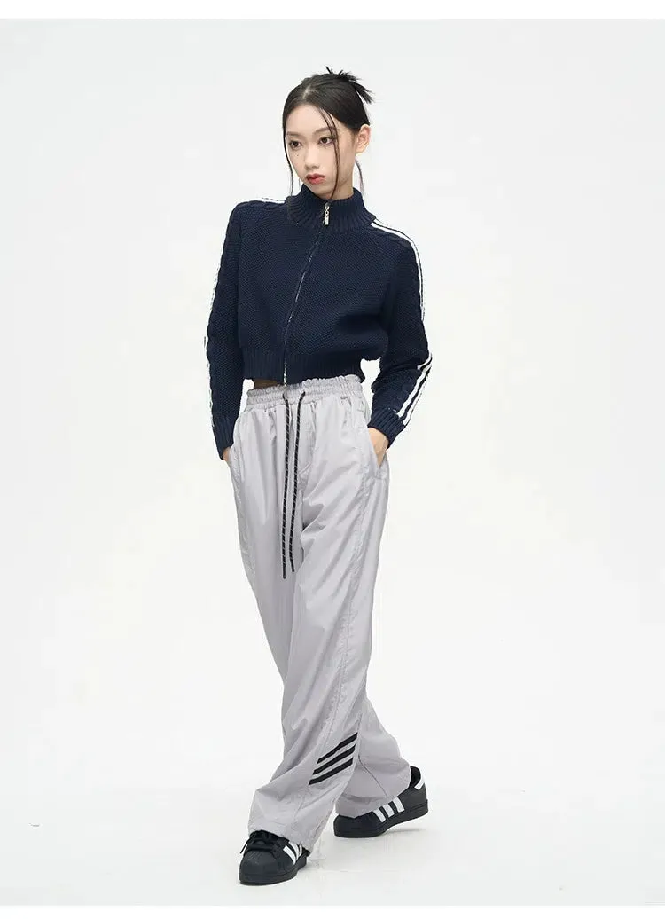 Drawstring Nylon Track Pants