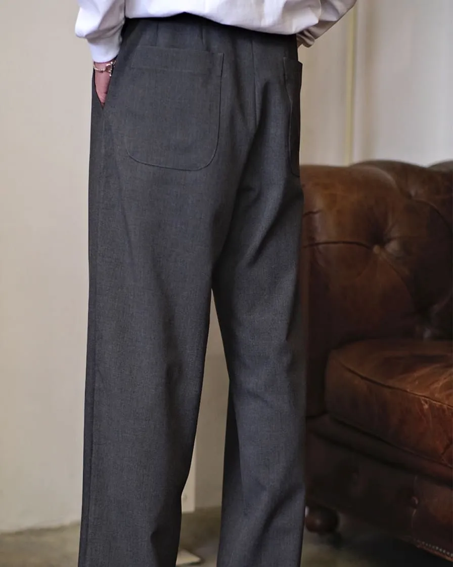 Drawstring Pleated Trousers