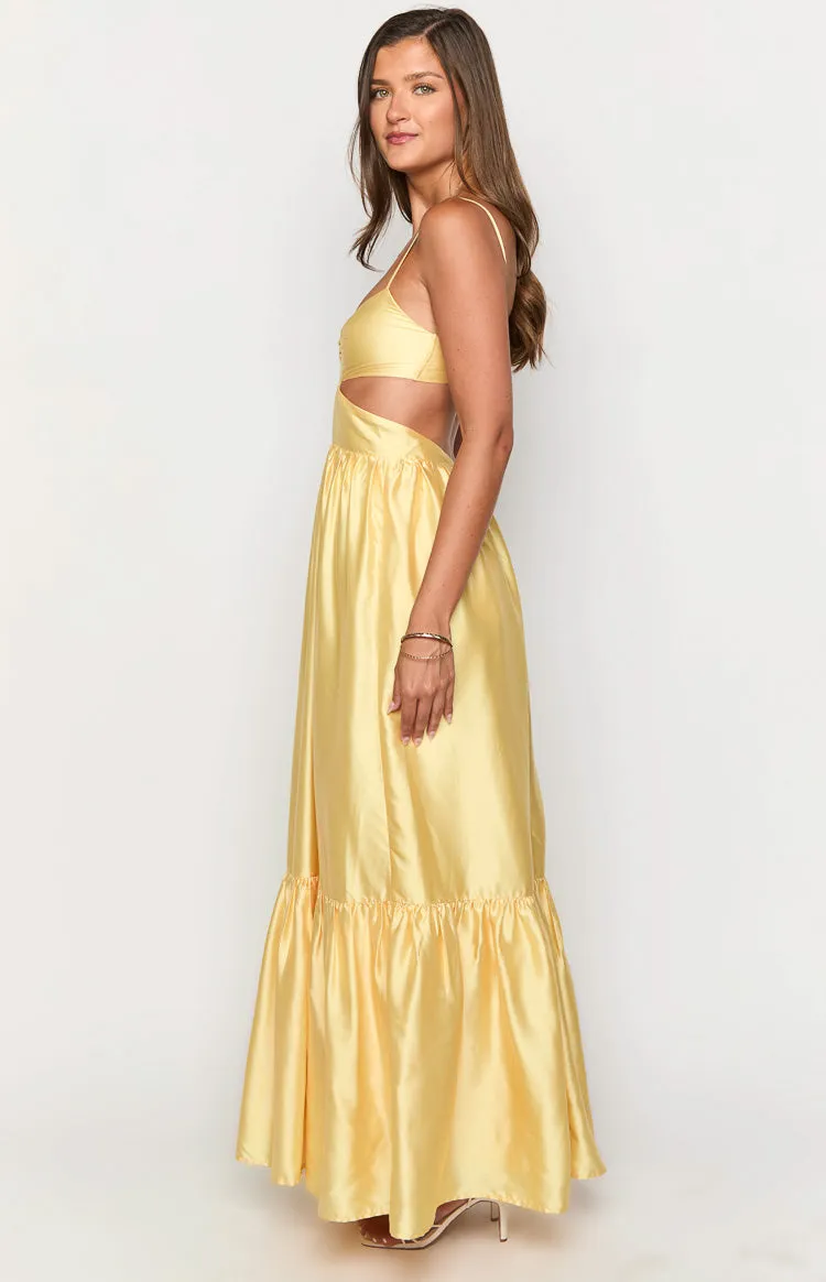 Felicitie Yellow Maxi Dress