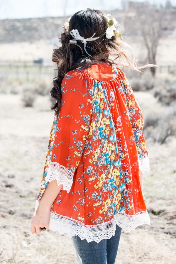 Floral & Lace Kimono | 5 Colors