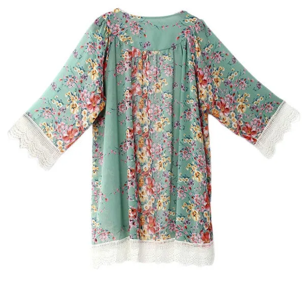 Floral & Lace Kimono | 5 Colors