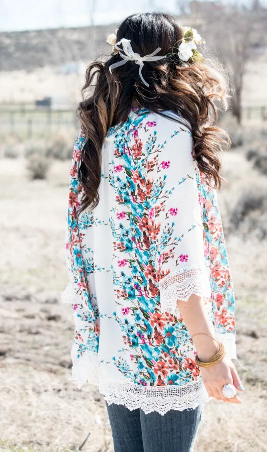 Floral & Lace Kimono | 5 Colors