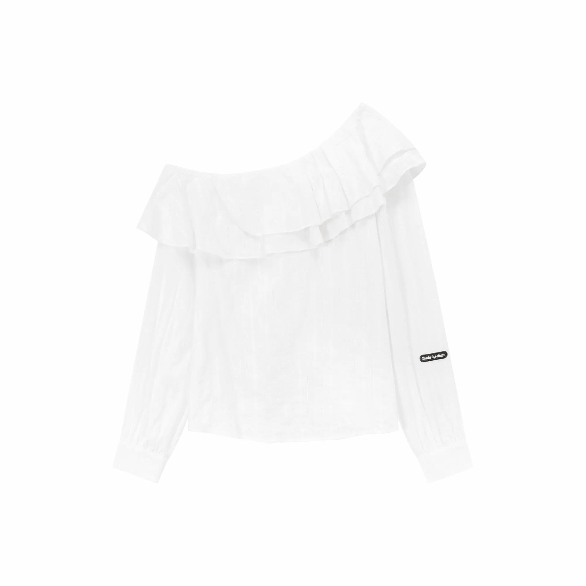 Frill Big Collar Blouse