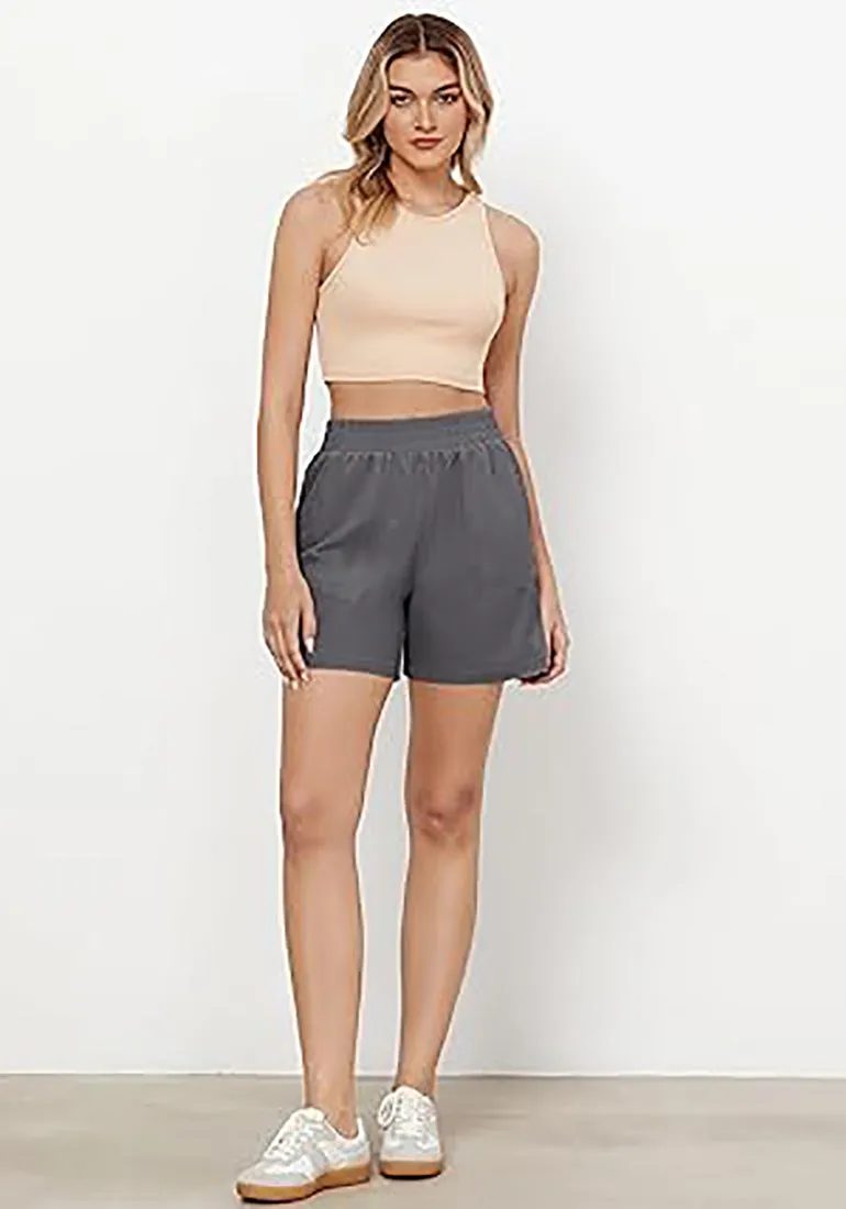 GRAPENT Women's Regular Lounge Casual High Rise Pocket Shorts