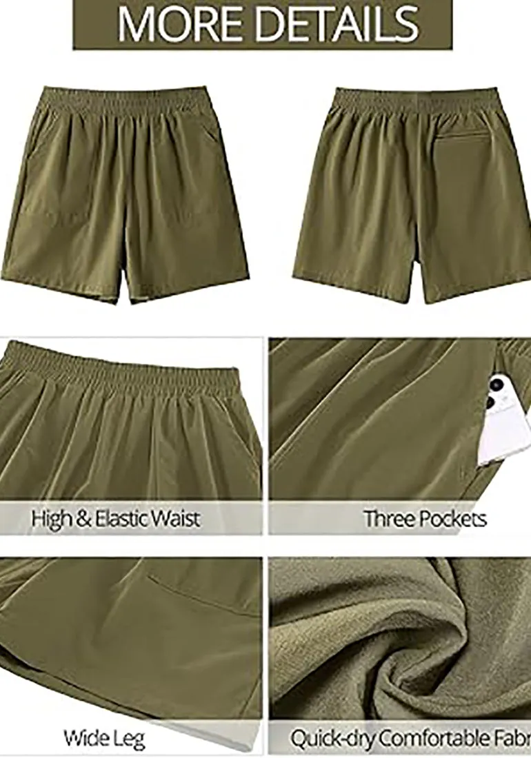 GRAPENT Women's Regular Lounge Casual High Rise Pocket Shorts