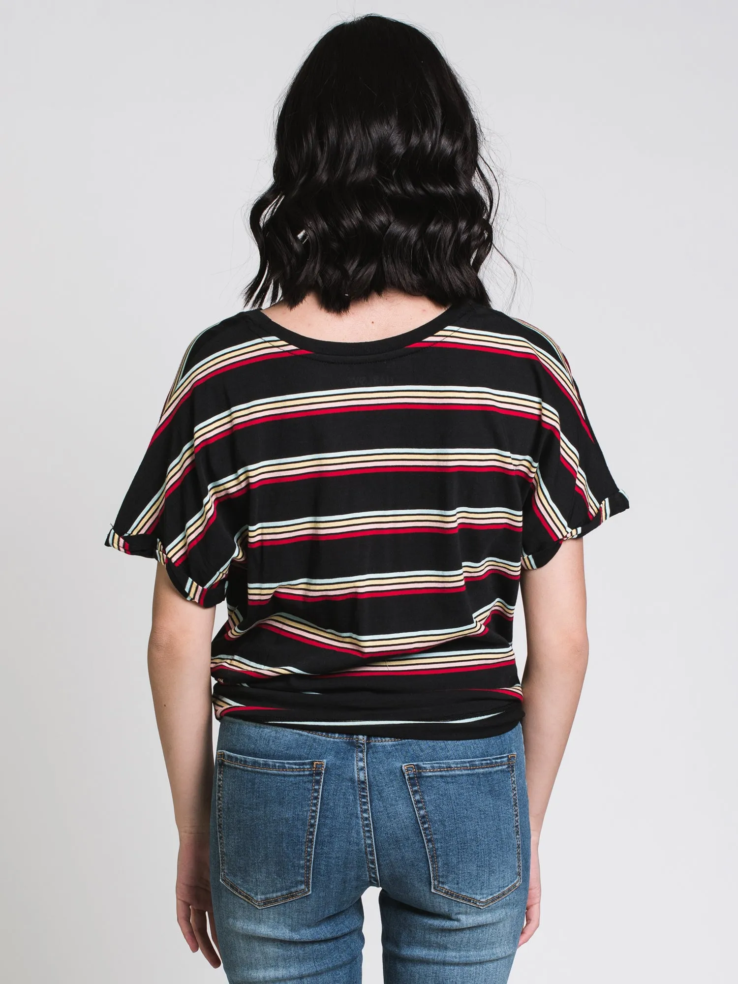 HARLOW LAYLA KNOTTED STRIPE TEE - CLEARANCE