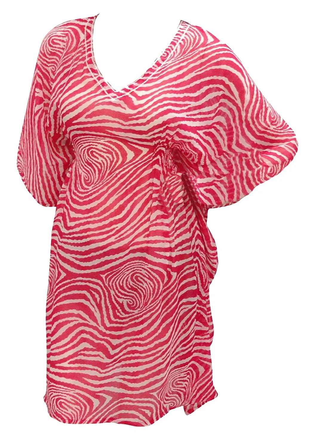 LA LEELA Womens Beach Party Casual Smoked Swing Stretchy Tube Sun Dress Printed