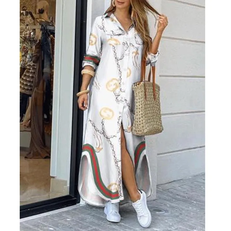 Leisure Fashion T Shirt Long Dresses