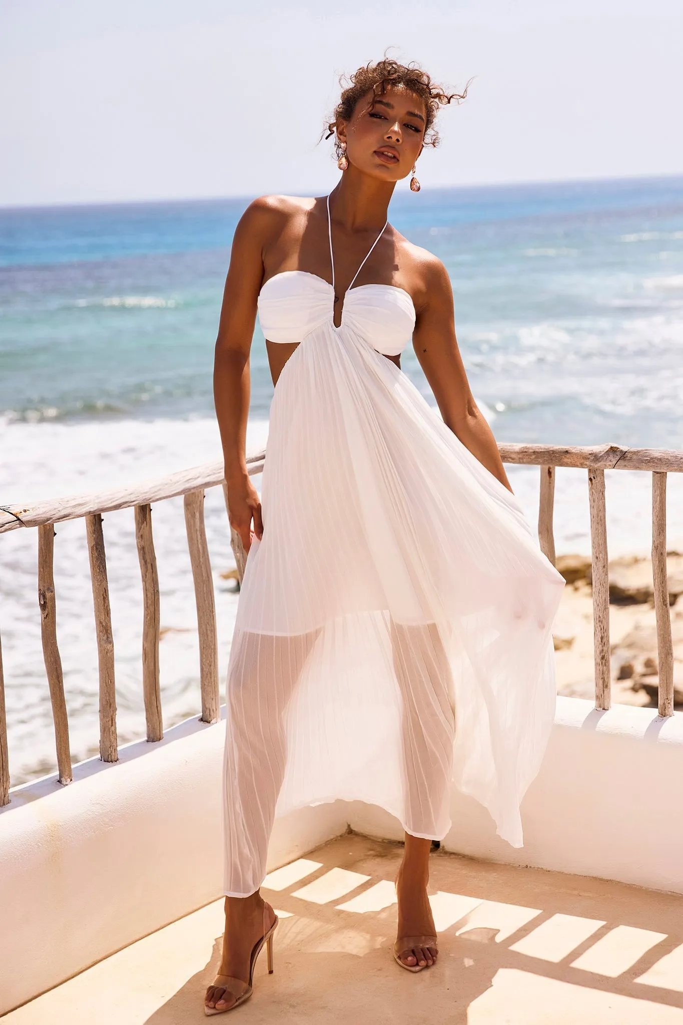 Martini Maxi Dress - White