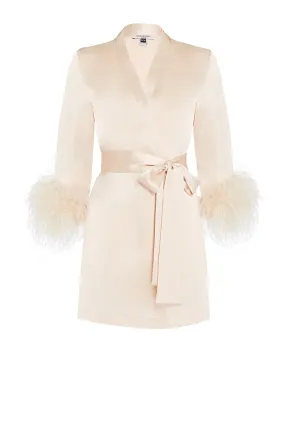 Mia Feather Trim Robe