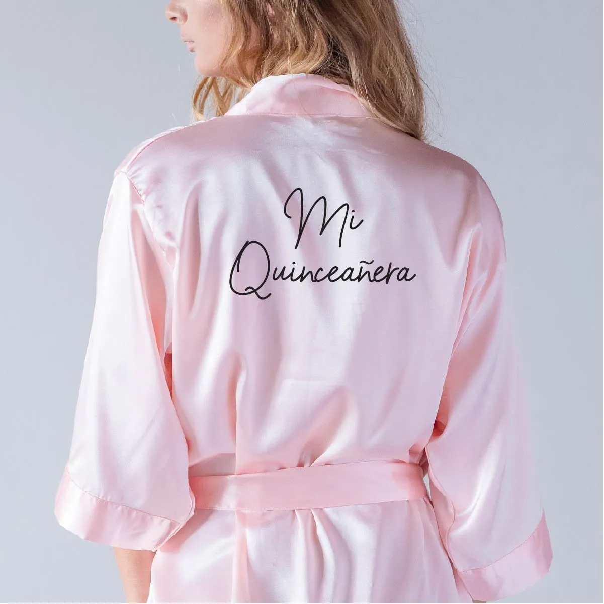 Quinceañera Custom Satin Robes