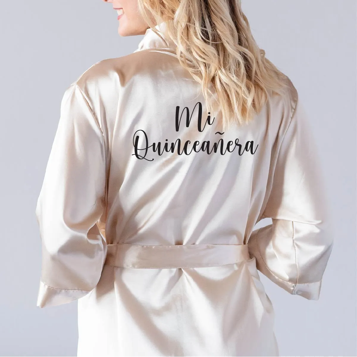 Quinceañera Custom Satin Robes