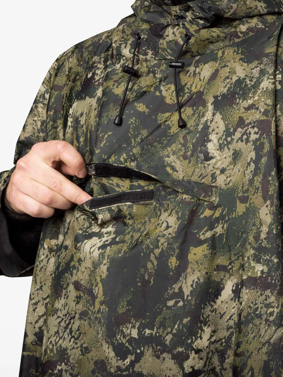 SEELAND Taxus Packable Camo Rain Poncho - InVis Green