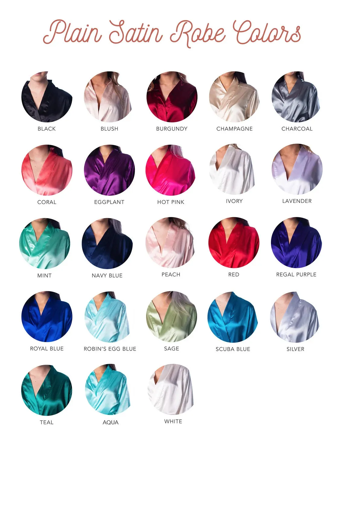 (Set of 10) Bridesmaid Robes Set of 10