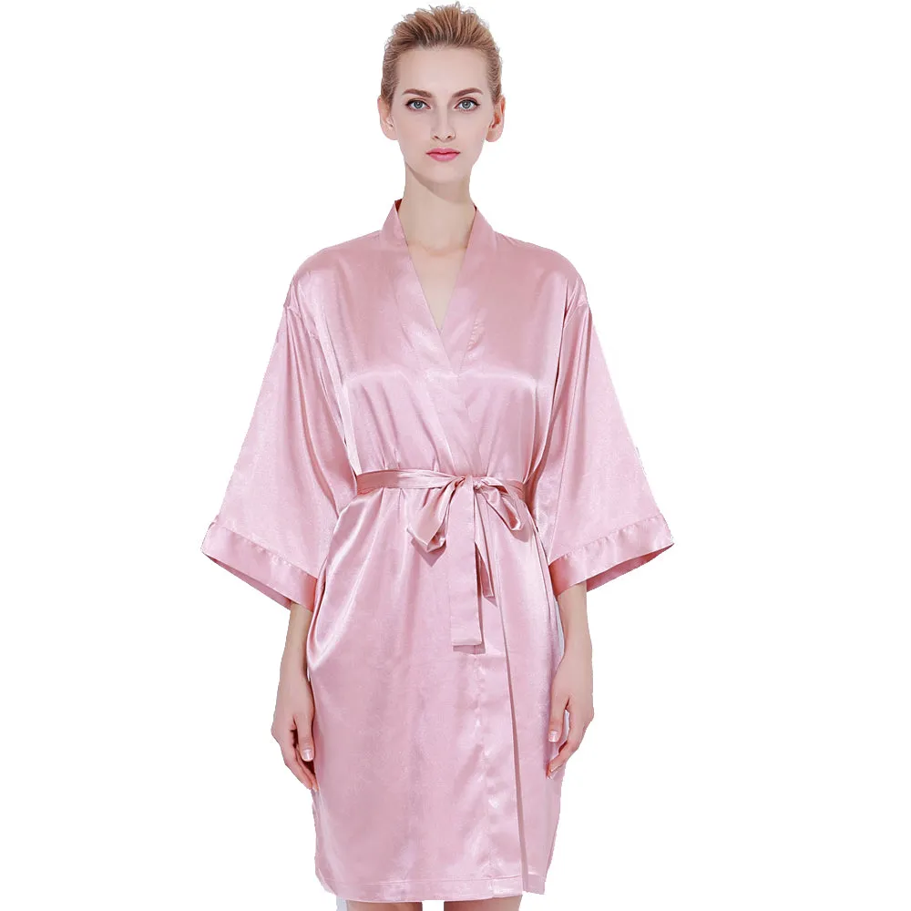 Solid Satin Robe