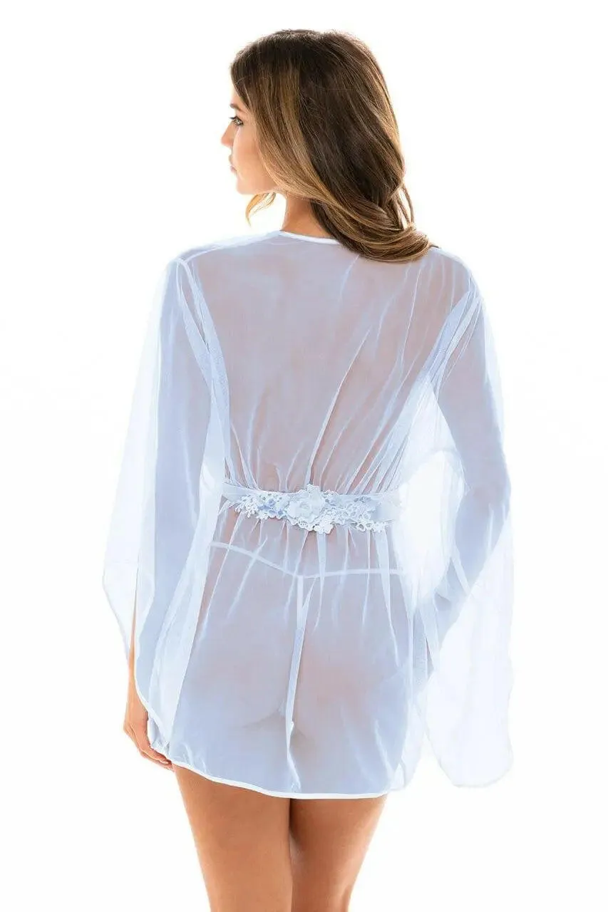 Sydney Embroidered Short Robe