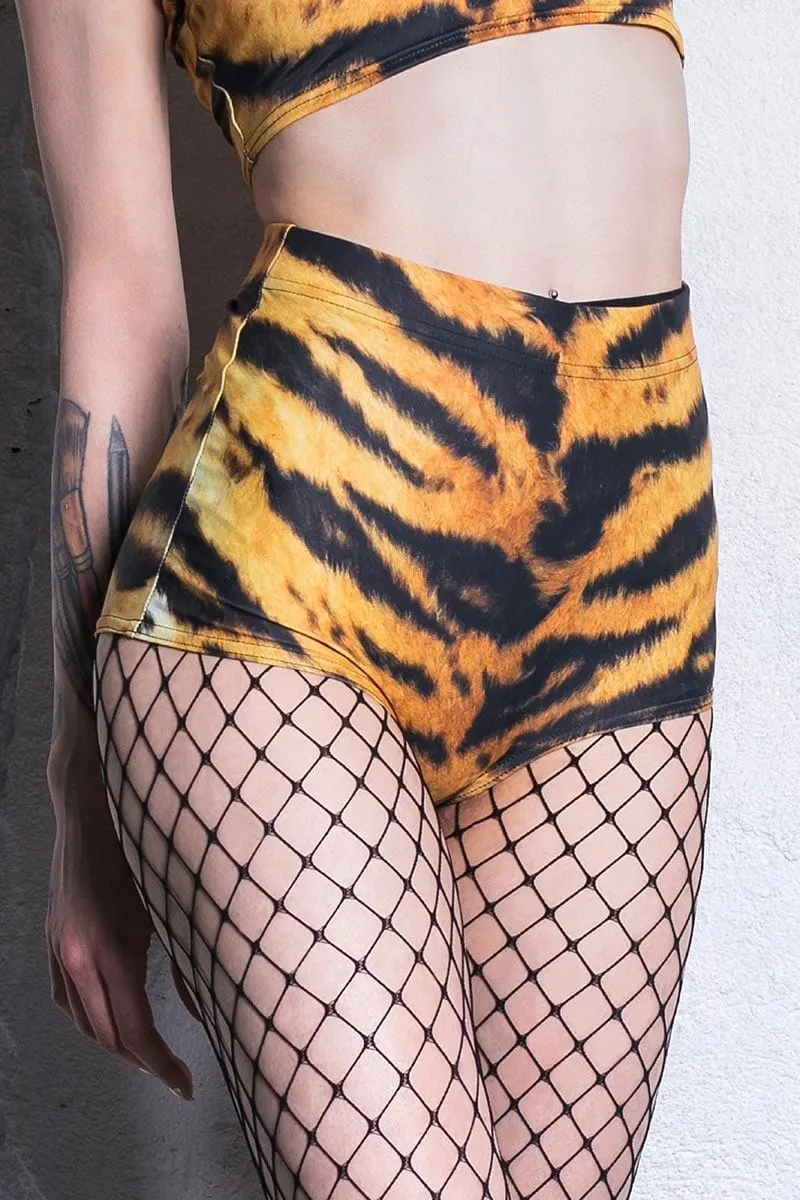 Tiger High Waisted Shorts