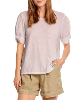 Victoria Knotted Sleeve Tee Champagne